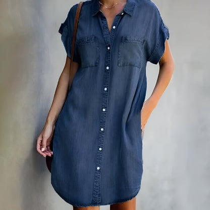 Katelyn | Abito in denim Casual con bottoni