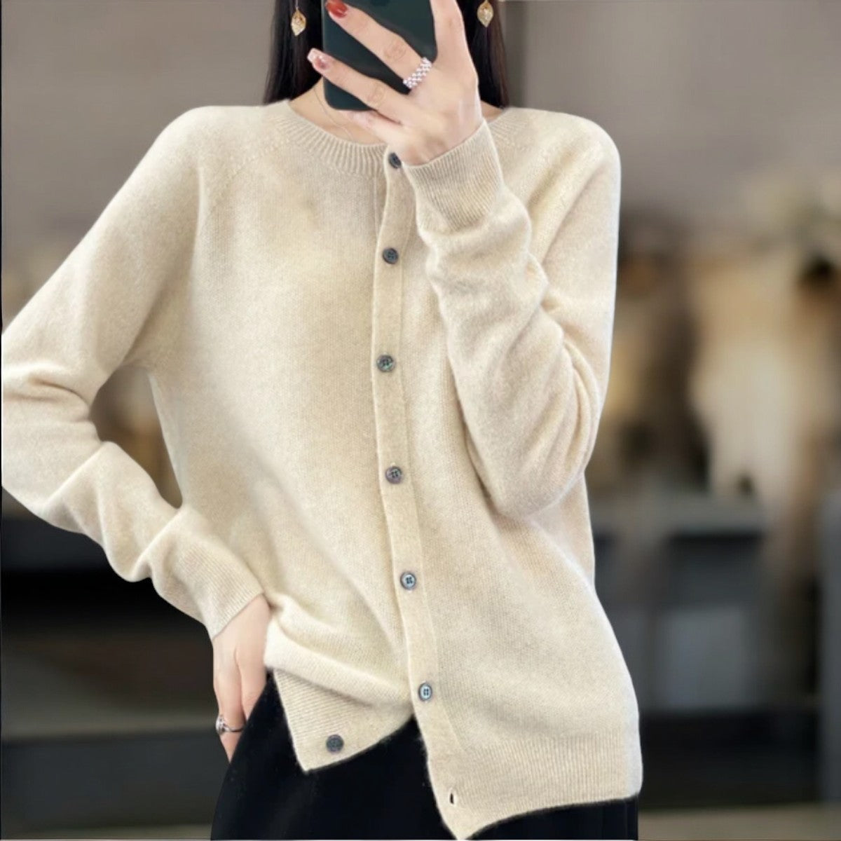 Anna | Cardigan in lana Merino