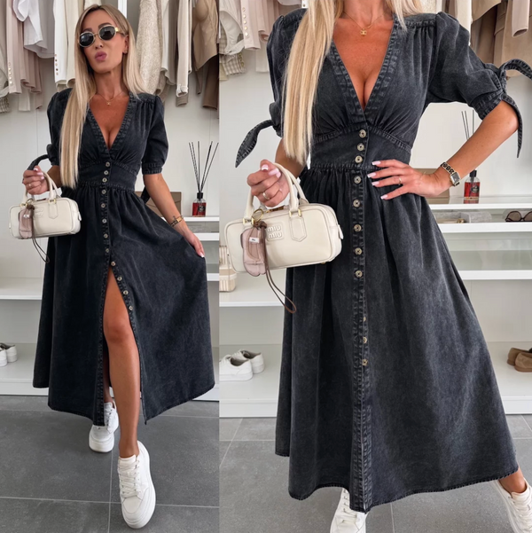 Marit | Abito di Denim Radiante