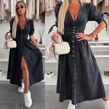 Marit | Abito di Denim Radiante