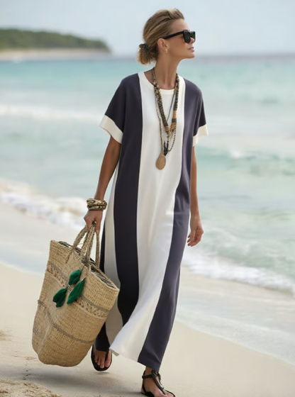 Abito di spiaggia lungo di lino