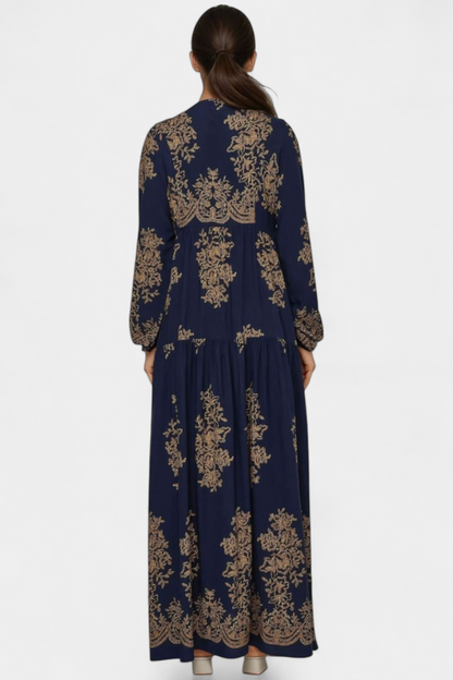 Yaiza Abito maxi con Aire Boho e Stampa Vintage