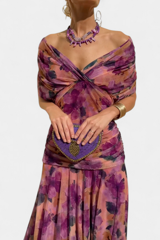 FIONA – ABITO DA SERA ELEGANTE CON SPALLE SCOPERTE
