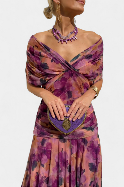 FIONA – ABITO DA SERA ELEGANTE CON SPALLE SCOPERTE