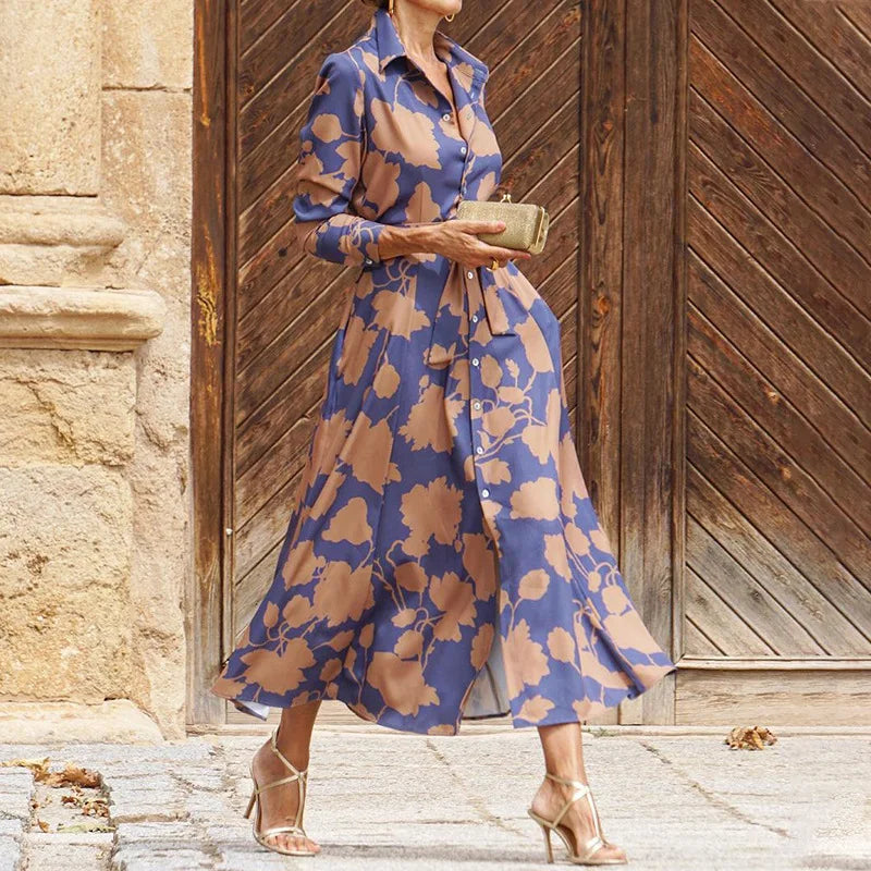 Floriza – Abito Stile Camicia Classico