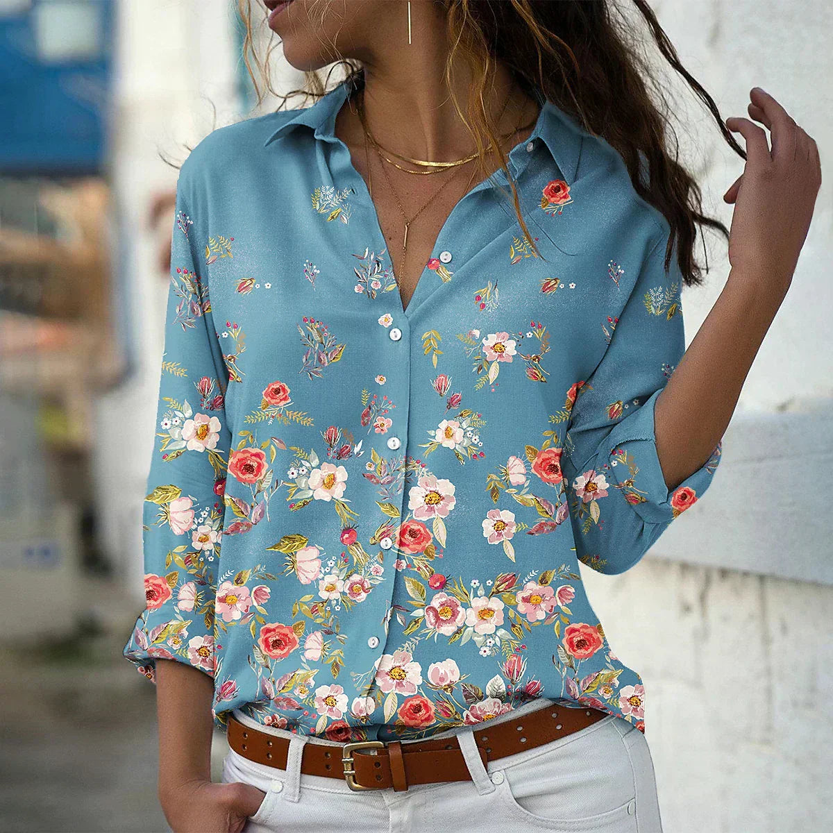 GEERTJE I BLUSA STAMPATA ALLA MODA