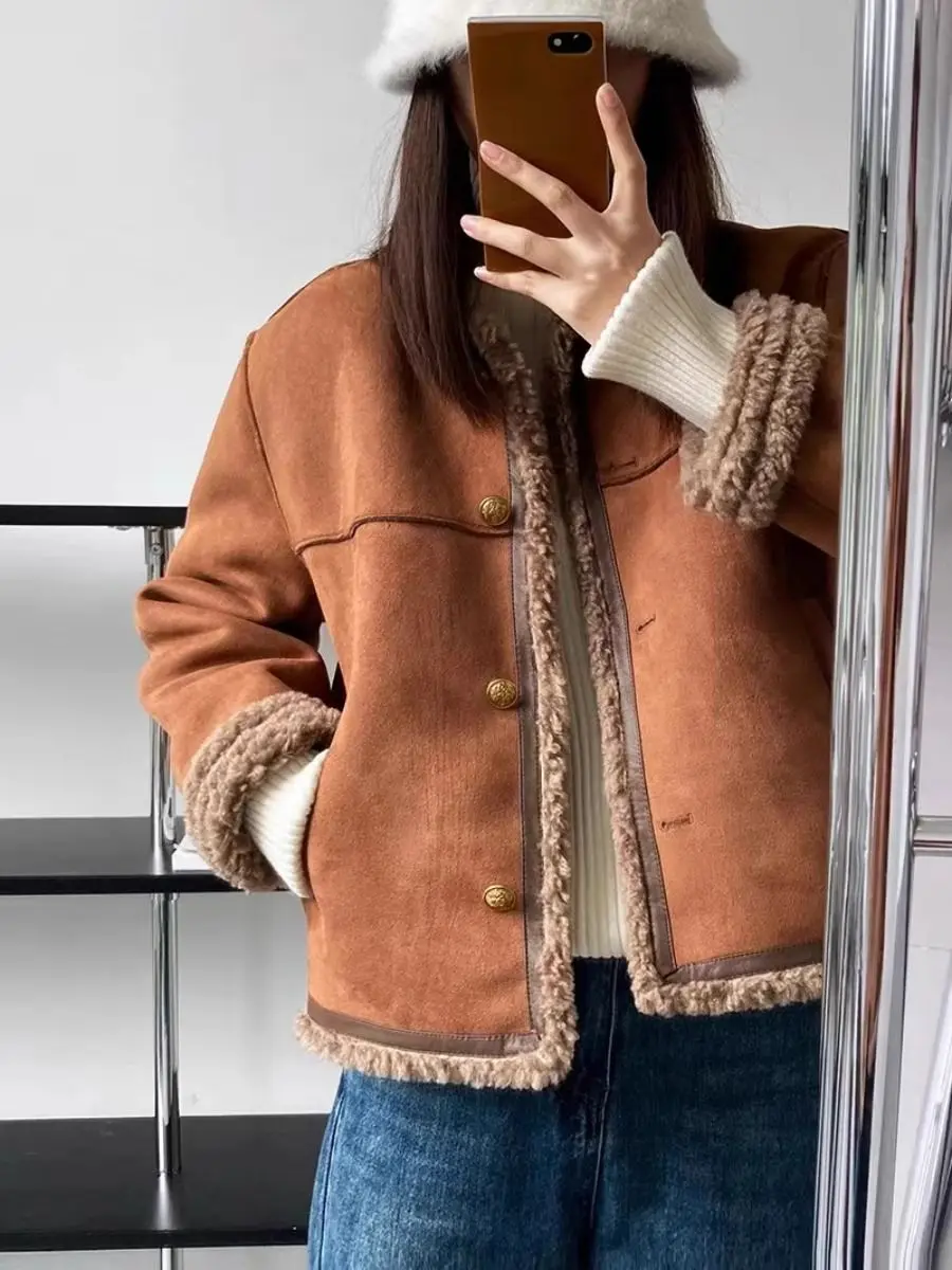 Aspen™ - Giacca di Stile Camoscio Vintage