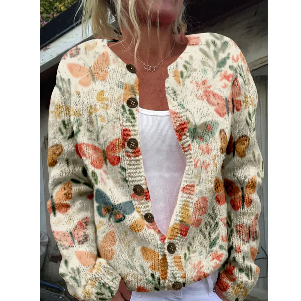 Betty | Cardigan chic con stampa