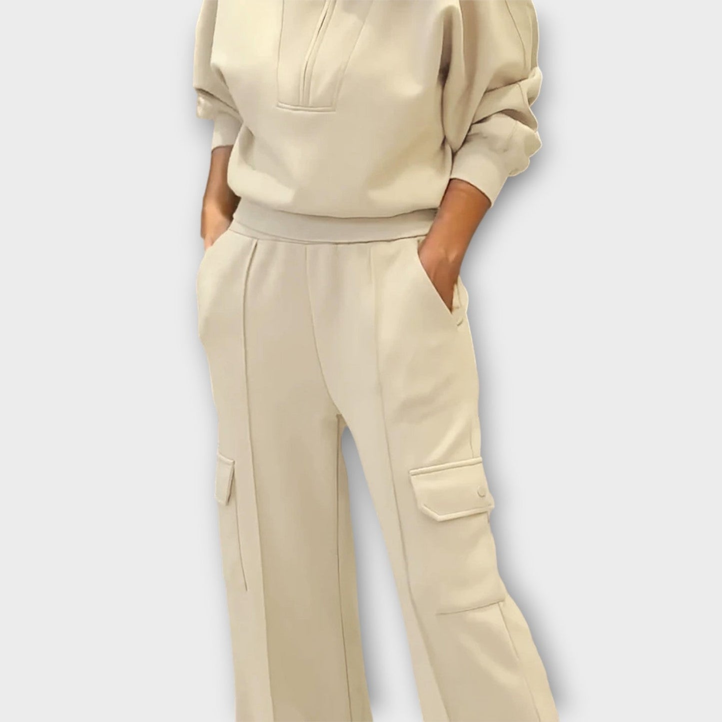 Completo di Lounge Cargo Elegante con Pierna Ancha