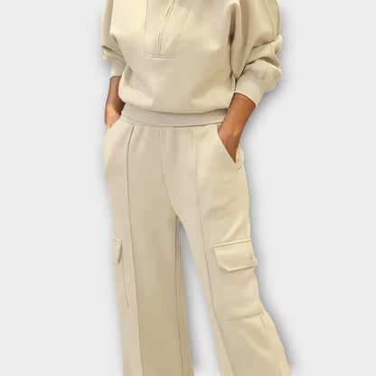 Completo di Lounge Cargo Elegante con Pierna Ancha