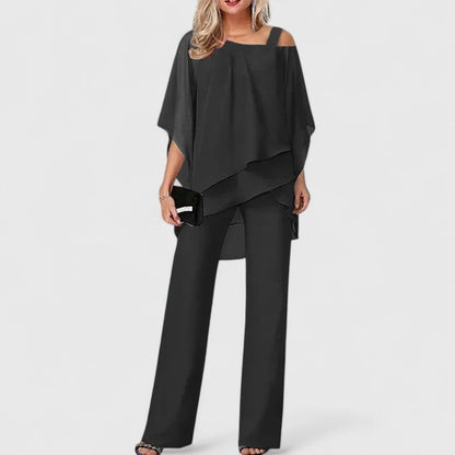 JOCELYN – SET DUE PEZZI ELEGANTE CON DRAPPEGGIATO