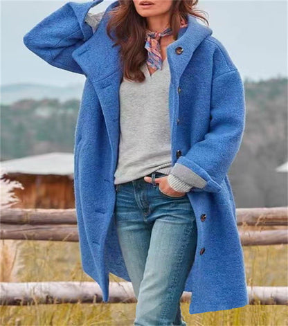 Aria™ - Elegante Cappotto lungo in lana Calda