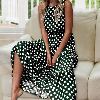 Abito Maxi con Pois Capri
