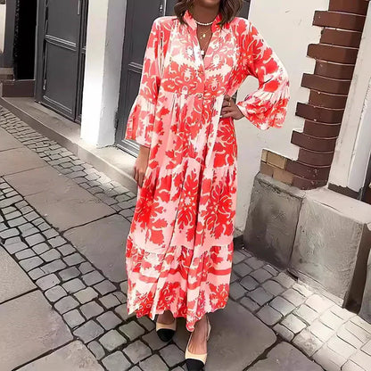 Avielle - Abito Maxi Boho Stampato e a la Moda