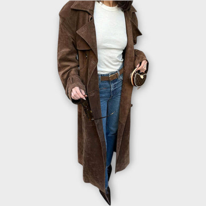 Trench in camoscio Couture