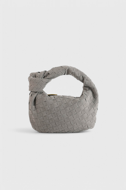 Remi – Mini Borsa Intrecciata con Dettaglio Nodo