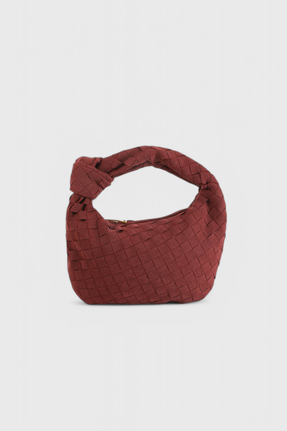 Remi – Mini Borsa Intrecciata con Dettaglio Nodo