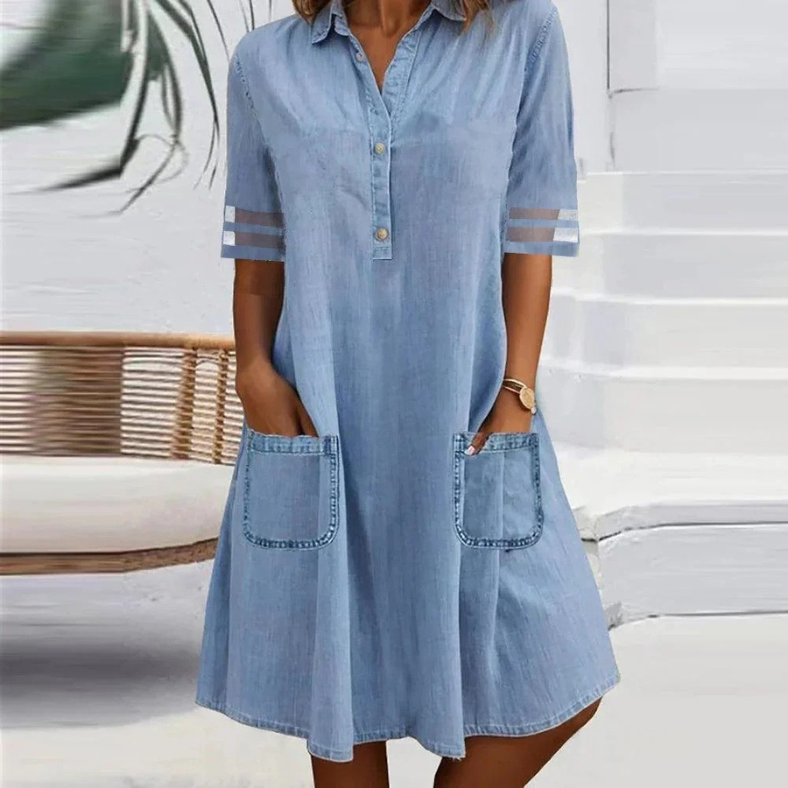 Mary | Abito Camiseta di Denim Casual