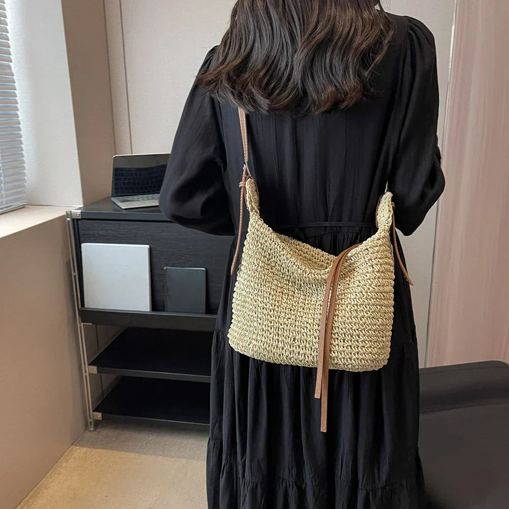 Arnljot | Borsa Strutturata di Spalla in Stile intrecciato