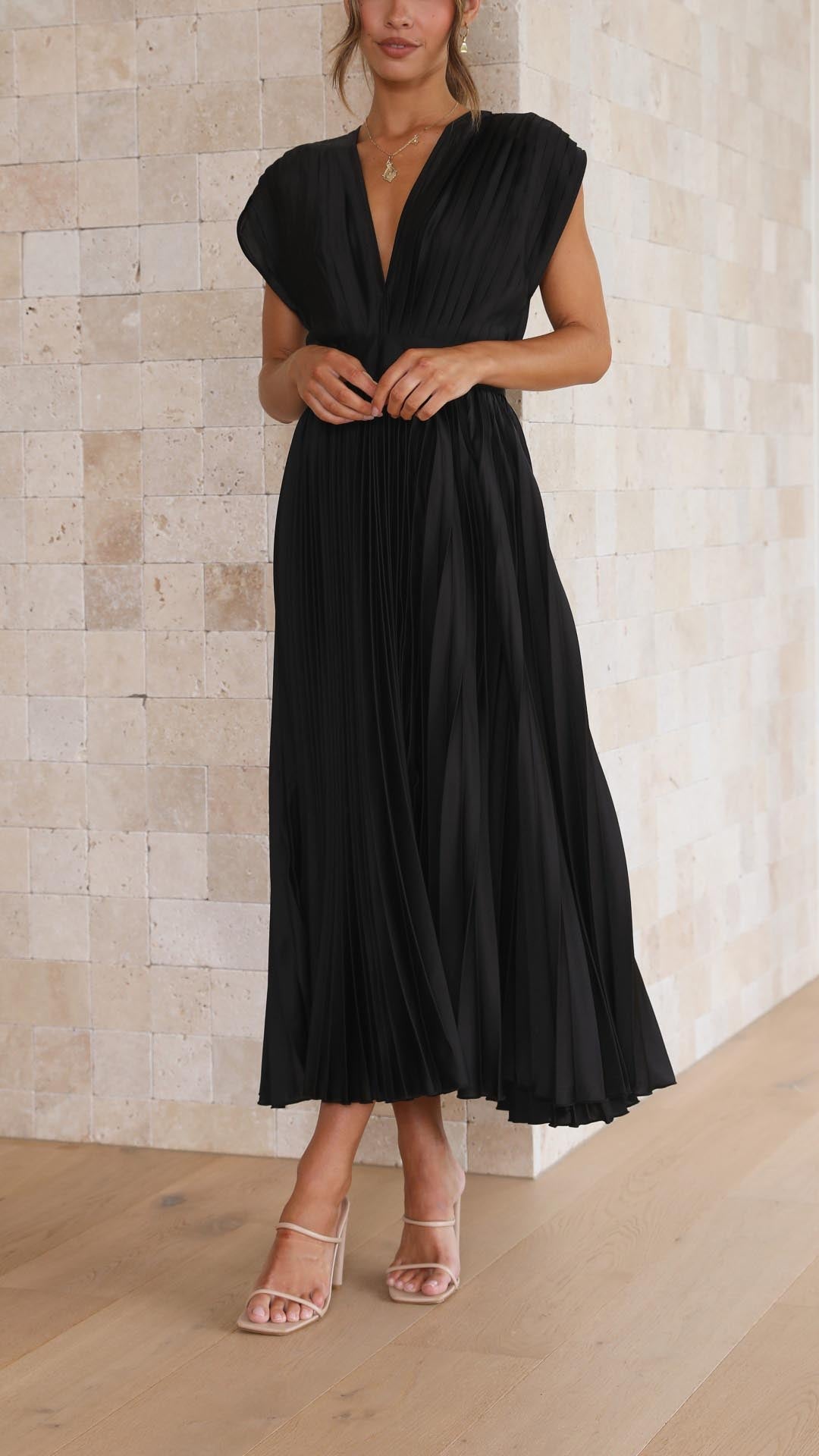 Viola | Elegante abito plissettato