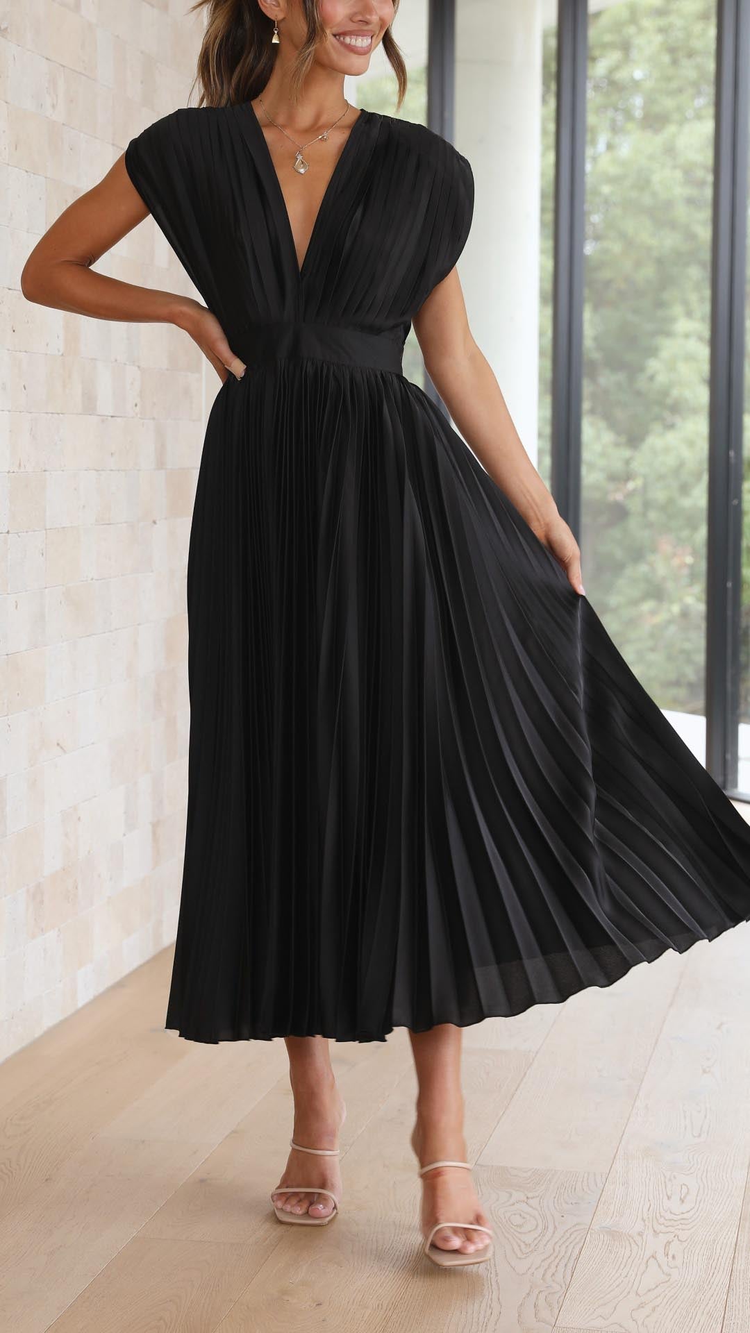 Alexis - Abito Plissettato Elegante