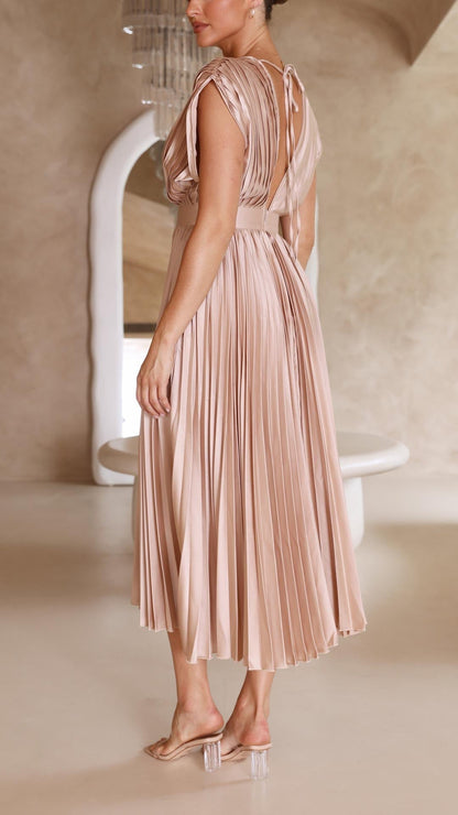 ALIYAH – ABITO MIDI PLISSETTATO ELEGANTE