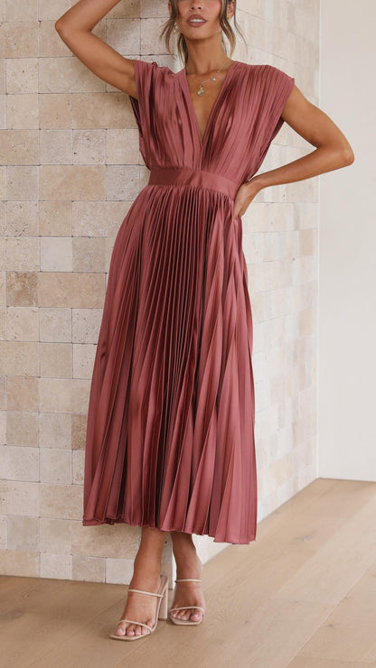 ALIYAH – ABITO MIDI PLISSETTATO ELEGANTE