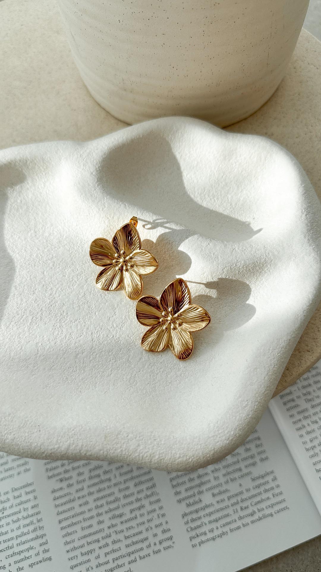 Lexi | Orecchini a fiore placcati oro