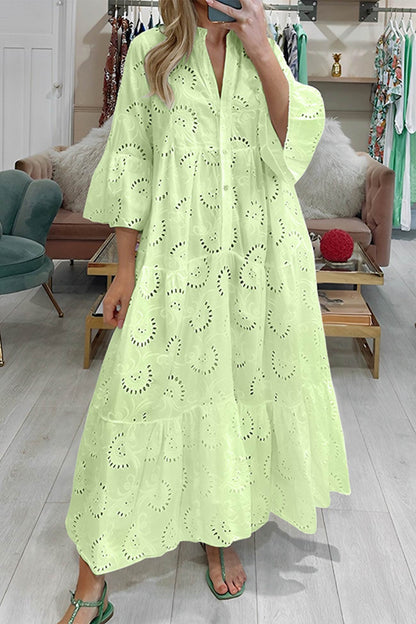 FIORELLA – ABITO MAXI DI PIZZO