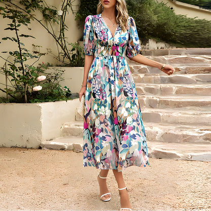 Isolde | Abito Midi con scollo a V