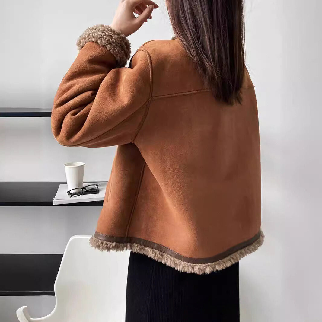 Aspen™ - Giacca di Stile vintage di Camoscio