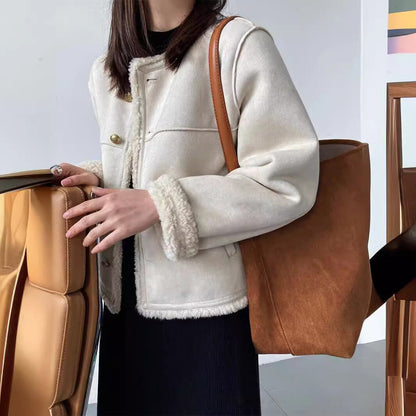 Aspen™ - Giacca di Stile vintage di Camoscio
