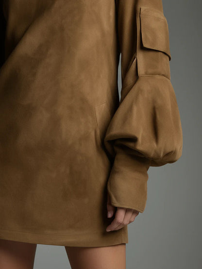 Maelina | Mini abito di donna con Collo alto