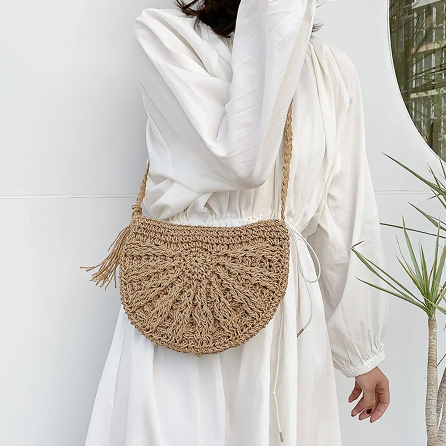Eirinora | Borsa a spalla di Uncinetto in Stile boho