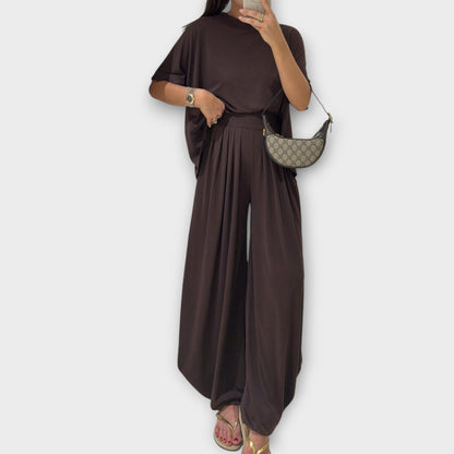 Set Casual Completo di Top e Pantaloni lungos