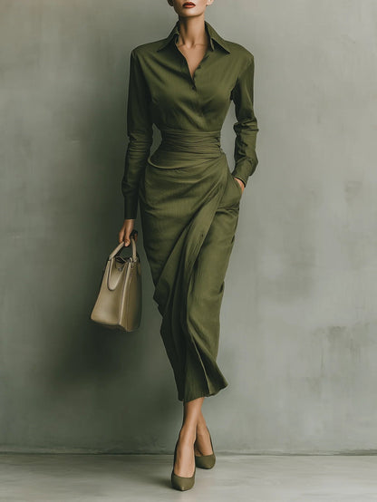 Tamariel | Abito Camisero con Silhouette A portafoglio