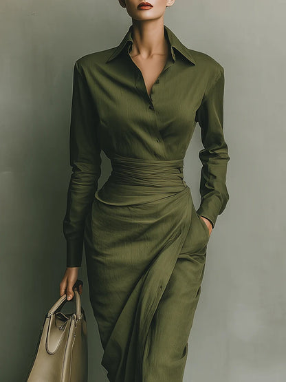 Tamariel | Abito Camisero con Silhouette A portafoglio