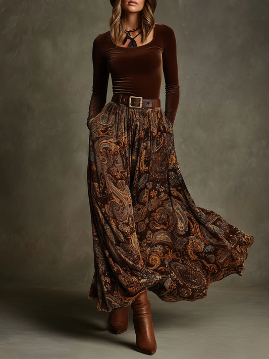 Candelaria | Completo vintage e gonna maxi