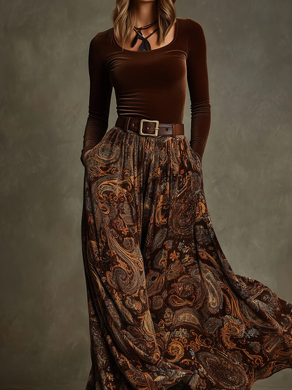Candelaria | Set vintage e gonna maxi
