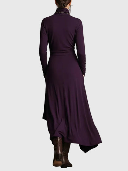 Viola | Abito maxi Plissettato