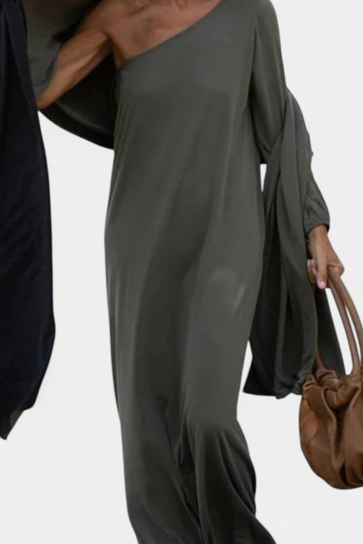 Maddie Abito midi Elegante di Monospalla