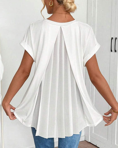 ESTRID - MAGLIETTA DI PATCHWORK CON MANICHE CORTE E STILE