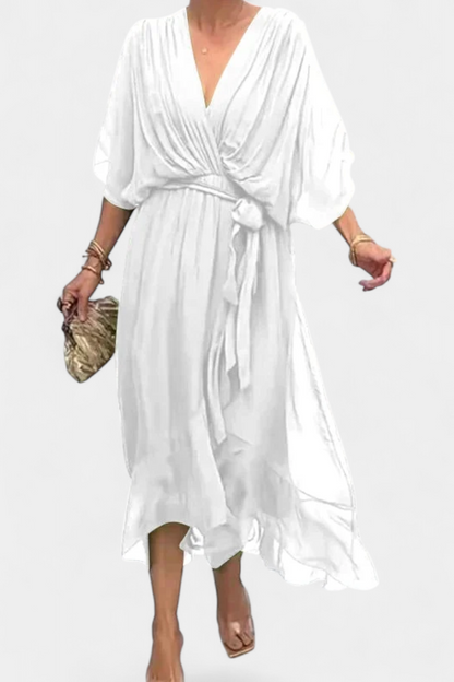Luisa Abito Flowy con scollo a V