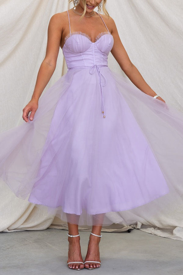 Abito lungo Elegante con Bustier - Abito da cerimonia Fluido