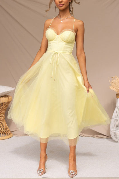Abito lungo Elegante con Bustier - Abito da cerimonia Fluido