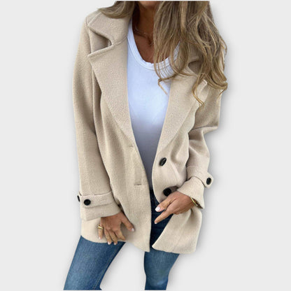 Cappotto Casual Classico con Bottoni frontali