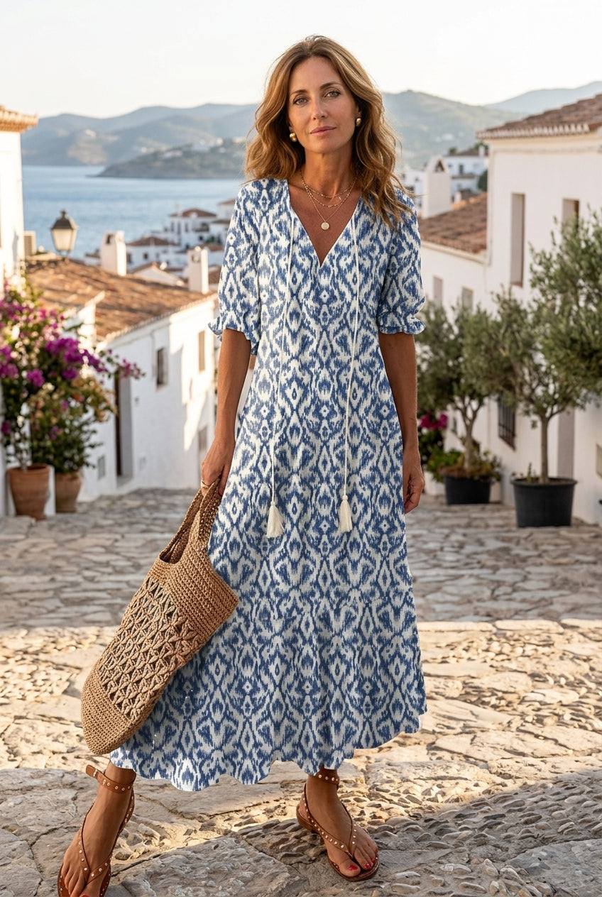 Helga | Abito maxi Boho Elegante