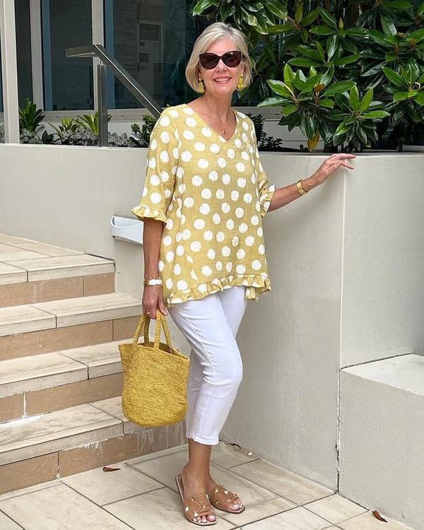 Lucienne – Blusa di V con Stile
