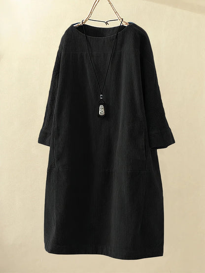 Zophie™ - Abito di Pana Vintage Rilassato