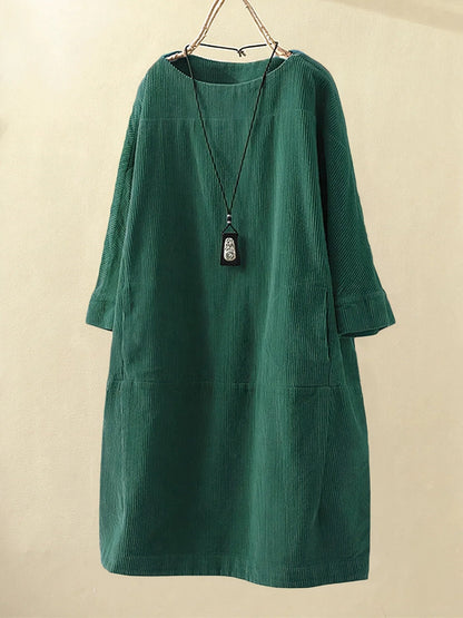 Zophie™ - Abito di Pana Vintage Rilassato